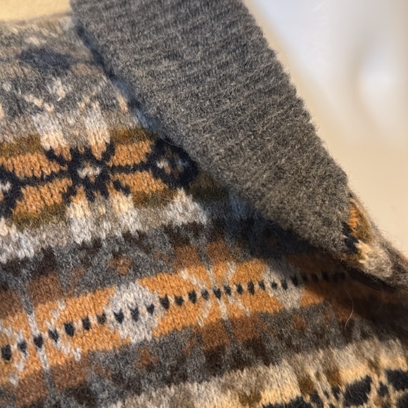 J CREW Fair Isle Lambswool Cardigan. Size Medium - Picture 7 of 10